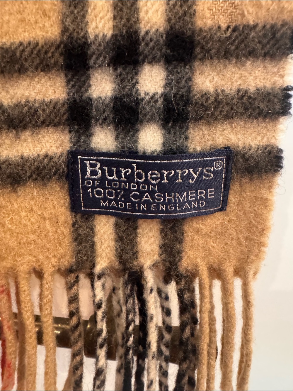 Vintage a Burberrys Cashmere Scarf